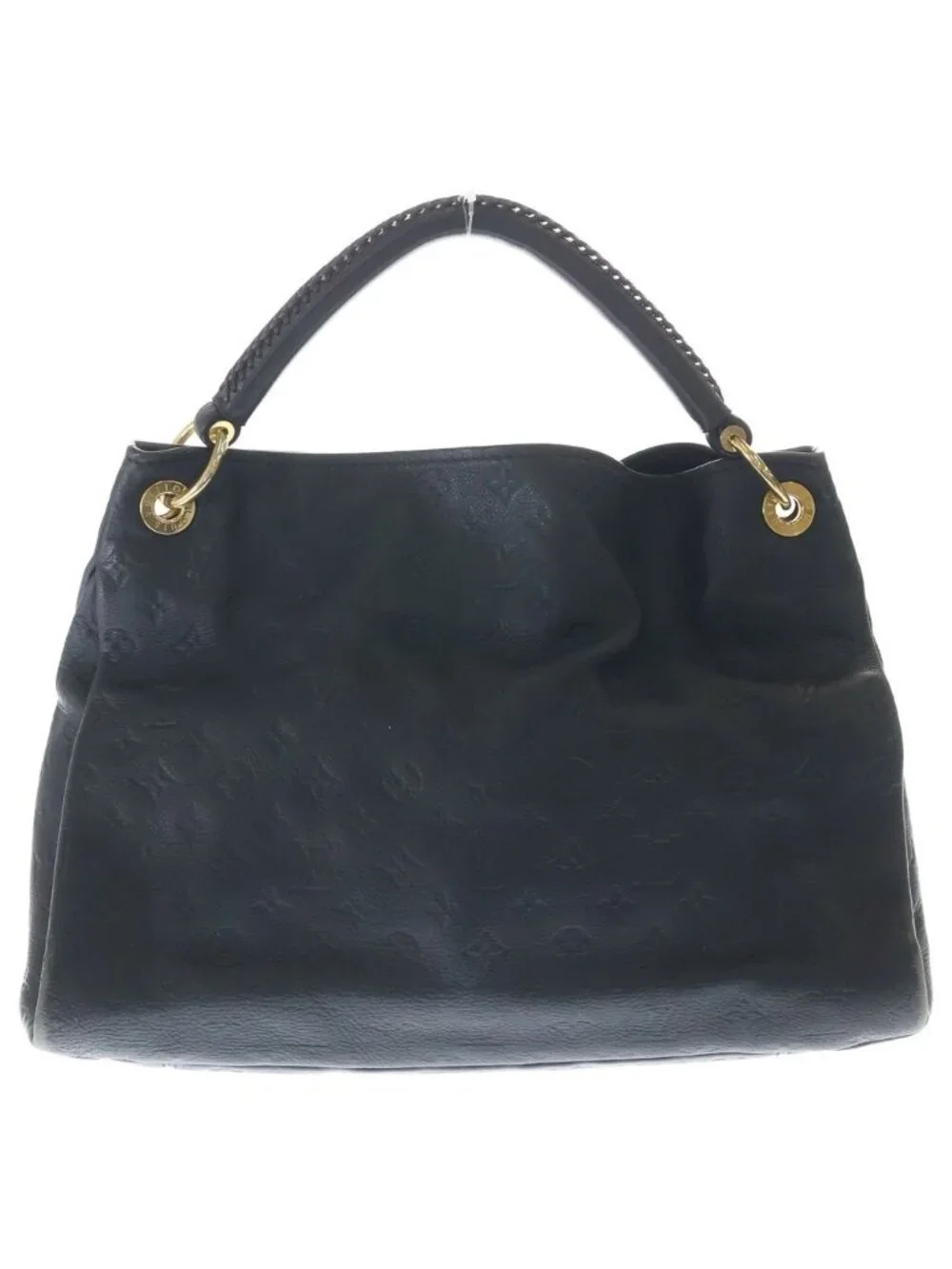 Louis Vuitton Monogram Empreinte Artsy MM Leather Gold Tote Black